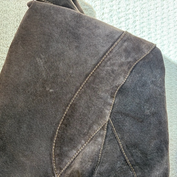 Outbrook Brown Genuine Leather Fringe Jacket - Picture 11 of 11